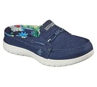 Skechers Women's On-The-go flex-salt water Boat Shoe, navy, 4.5 UK
