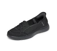 Skechers Women's On-The-Go Flex Top Notch Slip-On Sneakers, Black Textile, 7 UK