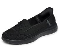 Skechers Women's On-The-Go Flex Top Notch Slip-On Sneakers, Black Textile, 5.5 UK