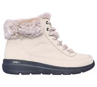 Skechers Women's On-the-GO Glacial Ultra - Mountain Muse Boots in Natural/Black, Size 6 | Synthetic/Textile, Vegan
