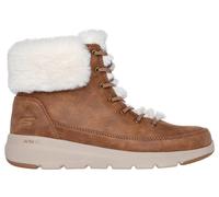 Skechers Women's On-the-GO Glacial Ultra - Wonderland Boots in Chestnut, Size 5.5 | Textile, Vegan