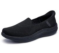 Skechers Women's On-The-Go Max Cushioning Lite Aura Slippers, Black, 5 UK