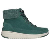 Skechers Women's On-the-GO Stellar - Winterize Boots in Dark Green, Size 5 | Leather/Textile/Metal