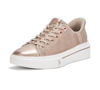 Skechers Women's One-Velvet Snoop Hands Free Slip-ins Sneaker, Taupe, 4 UK