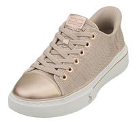 Skechers Women's One-Velvet Snoop Hands Free Slip-ins Sneaker, Taupe, 4 UK