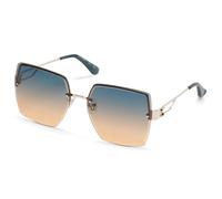 Skechers Women's Oversized Rimless Square Sunglasses in Gold