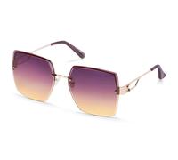Skechers Women's Oversized Rimless Square Sunglasses in Rosegold
