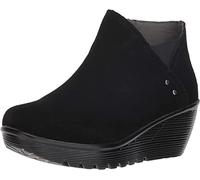 Skechers Women's Parallel - Ditto - Asymmetrical Collar Suede Bootie Ankle Boot,