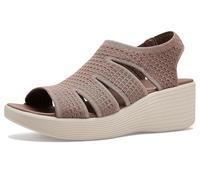 Skechers Women's Parallel Lite-Dreammaker Wedge Sandal, Mocha, 11