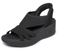 Skechers Women's Parallel Lite Summer Invite Trainers, Black, 6 UK