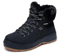 Skechers Women's Park City Boots, Black Duraleather/Faux Fur, 4.5 UK