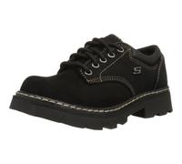 Skechers Women's Parties-Mate Oxford, Black Suede Leather, 8 UK