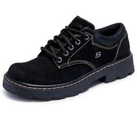 Skechers Women's Parties - Mate Oxford, Black Suede Leather, 5 UK