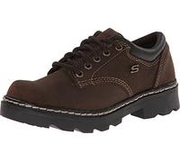 Skechers Women's Parties-Mate Oxford, Chocolate Suede Leather, 4 UK