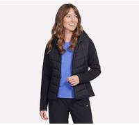 Skechers Women's Performance Elite Cosy Fit Hooded Jacket in Black, Size Medium | Polyester