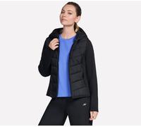 Skechers Women's Performance Elite Cosy Fit Hooded Jacket in Black, Size XS | Polyester