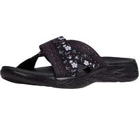 Skechers Women's Performance, On The GO 600 - Blooms Sandal, Black/Grey, 7 W US
