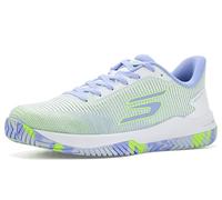 Skechers Womens Pickleball Viper Court Pro 2.0 Sneaker, White/Purple, 9 Wide