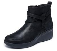 Skechers Women's Pier-lite-Everlasting Ankle Boot, Black/Black, 8.5