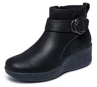 Skechers Women's Pier-lite-Forever Chic Ankle Boot, Black/Black, 6 UK