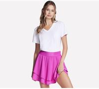 Skechers Women's Pima V-Neck T-Shirt in White, Size Small | Pima Cotton/Spandex