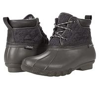 Skechers Women's Pond-Lil Puddles-Mid Quilted Lace Up Duck Boot with Waterproof Outsole Rain