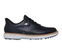 Skechers Women's Prestige Spikeless Slip-in Arch Fit Golf Shoe Sneaker, Black/Gold, 10