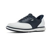 Skechers Women's Prestige Spikeless Slip-in Arch Fit Golf Shoe Sneaker, White/Navy, 7