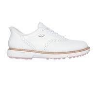 Skechers Women's Prestige Spikeless Slip-in Arch Fit Golf Shoe Sneaker, White/Pink, 10