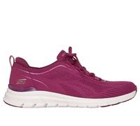 Skechers Women's Pure Flex - Midnight Star Sneaker in Raspberry, Size 6.5 | Textile/Synthetic, Vegan, Machine Washable