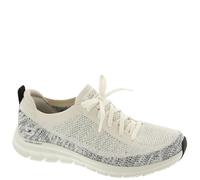 Skechers Women's Pure Flex Pulse Casual Shoes, Natural & Black Knit, 4.5 UK