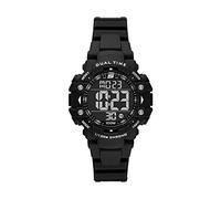 Skechers Women's Quartz Metal and Silicone Sports Digital Watch, Youngs Black, Digital