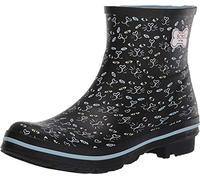 Skechers Women's RAIN Check Misty Eye Boot, Black Printed Rubber, 4 UK