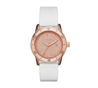 Skechers Women's Redondo Quartz Metal and Silicone Casual Watch Color: Rose Gold, White (Model: SR6053)