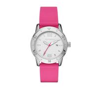 Skechers Women's Redondo Quartz Metal and Silicone Casual Watch Color: Silver, Pink (Model: SR6050)