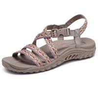 Skechers Women's Reggae-Dream Weaver Sport Sandal, Taupe Multi, 6