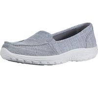 Skechers Womens Reggae Fest - Manzanita Loafer Flat, Grey, 8 US