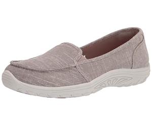 Skechers Women's Reggae Fest-Manzanita Loafer Flat, Taupe, 2.5 UK