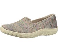 Skechers Women's Reggae Fest-Wicker-Engineered Knit Twin Gore Slip on (Willows) Loafer Flat
