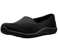 Skechers Women's Reggae Fest-Willows Flat, Black Mesh, 4.5 UK