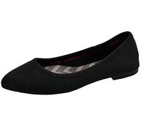 Skechers Women's Reggae Fest-Willows Flat, Black Mesh, 6 UK