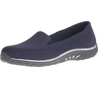 Skechers Women's Reggae Fest-Willows Flat, Navy Mesh, 6.5 UK