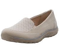 Skechers Women's Reggae Fest-Willows Loafer Flat, Dark Taupe, 4.5 UK