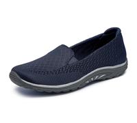 Skechers Women's Reggae Fest-Willows Vibe Loafer Flat, Navy, 11