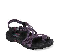 Skechers Women's Reggae-Irie Mon Sport Sandal, Black Multi, 6.5 UK
