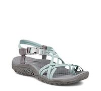 Skechers Women's Reggae Irie Mon Sport Sandal, Grey Aqua, 5 UK