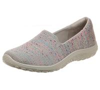 Skechers Women's Reggae Party-Wicker-Technical Knit Twin Gore Slip On (Willows) Loafer Flat, Toupe, 10 UK Taupe