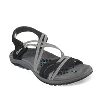 Skechers Women's Reggae Rhyme or Reason Sandal, Black/Charcoal, 2 UK Wide
