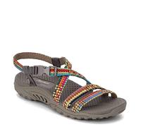 Skechers Women's Reggae-Sew Me-Boho Woven Strappy Slingback Sandal, Taupe Multi, 5.5 UK