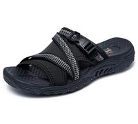 Skechers Women's Reggae Slide Thru Sports Sandals, black, 6 UK
